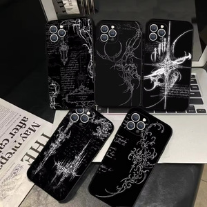 Diseño Personalizado para iPhone 17 16 15 14 13 12 11 Pro Max, Funda de Teléfono con Cruz y Símbolo Cibernético Gótico - Product Image 1