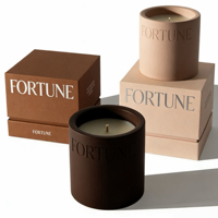 Vente en gros de boîtes cadeaux rondes pour bougies, couleurs personnalisées, cire de soja, aromathérapie fraîche, rose, marron, bougies parfumées