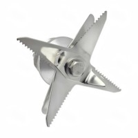 Ensemble de lames de mixeur haute vitesse en acier inoxydable avec base en aluminium et double roulement, pièce de rechange pour usage domestique et commercial