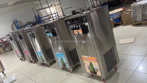 Ventas de fábrica 18L/H Máquina de helado de servicio suave 2 + 1 sabores Máquina de helado de uso comercial profesional para tienda de helados - Product Image 5