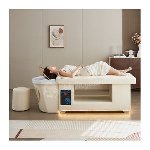 Yuankai Modernes Design Holz Spa Massagetisch LED Shampoo Bett für Schönheitssalon Schlafzimmer Wohnzimmer und Badezimmer - Product Image 4