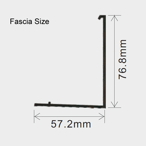Cenefa <span class=keywords><strong>de</strong></span> cubierta a presión <span class=keywords><strong>de</strong></span> perfil en forma <span class=keywords><strong>de</strong></span> L <span class=keywords><strong>de</strong></span> aleación <span class=keywords><strong>de</strong></span> aluminio y Metal, Fascia cuadrada <span class=keywords><strong>de</strong></span> 3 pulgadas para persianas enrollables para ventana, cortina enrollable - Product Image 2