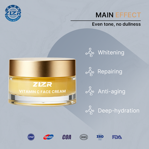 Crème pour le visage à la glycérine infusée de vitamine C, acide hyaluronique, vitamine E, collagène organique, arbutine, niacinamide, sans paraben - Product Image 5