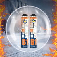 GORVIA ITEM-B1 750ml Mousse d'étanchéité PU ignifuge, mousse de polyuréthane expansive pour l'installation de fenêtres et de portes, isolation pare-feu