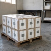 Modul Serat Keramik Blok Lipat 1430C Isolasi Tahan Api Suhu Tinggi Putih 3-5um untuk Pelapis Tungku Kiln V Anchors