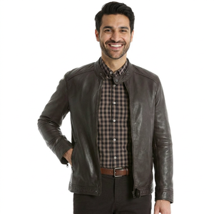 Streetwear Fashion <b>Men</b> <b>Leather</b> Clothing Customized <b>Jacket</b> Plus Size <b>Men</b> Zipper <b>jacket</b> for <b>men</b> - Product Image 1