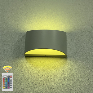 Trong nhà 10 wát <span class=keywords><strong>LED</strong></span> tường lam nhôm trang trí <span class=keywords><strong>LED</strong></span> Tường Đèn treo tường RGB với bộ điều khiển trong nhà phòng ngủ phòng khách cầu thang tường ánh sáng - Product Image 2