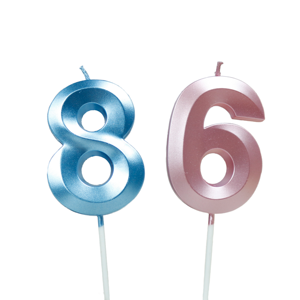 Caja de Cera de Parafina con Diseño 3D Elegante, Dorada y Plateada Brillante, con Números del 0 al 9, para Decoración de Pasteles de Cumpleaños, Graduación y Pascua - Product Image 4