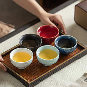 Tasse à thé rétro en céramique, tasse maîtresse en porcelaine, bol à thé Kung Fu, tasse de dégustation individuelle, origine Dehua - Product Image 3