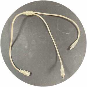 Cable de alimentación transparente de 5,5x2,1mm, conector macho fenale con conector de alimentación ajustable - Product Image 1