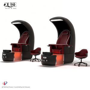 Nuevas llegadas: Silla de pedicura y spa reclinable con sistema de baño de pies sin tuberías para salón de belleza - Product Image 5