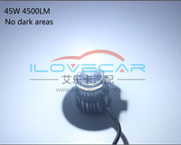 Bombilla LED 3D para Faros Delanteros AILECAR H7 46W 4500LM 6000K, Reemplazo de Iluminación Automotriz, Actualización H7 H11 9005 9006
