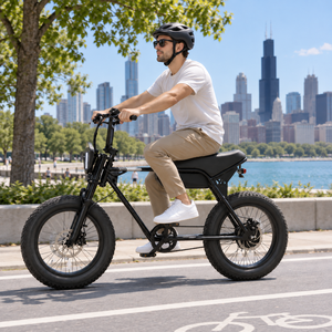 Stock local aux États-Unis Livraison gratuite à domicile en 2 à 7 jours Suspension avant 750W 48V 10Ah Autonomie 60/80 km Pneu large 750W 48V Moteur arrière - Product Image 1