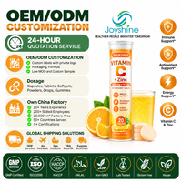 Tablet Effervecent Vitamin C Plus Zinc 1000mg Rasa Jeruk 20 Tablet, OEM/ODM, Dukungan Imunitas, Label Pribadi