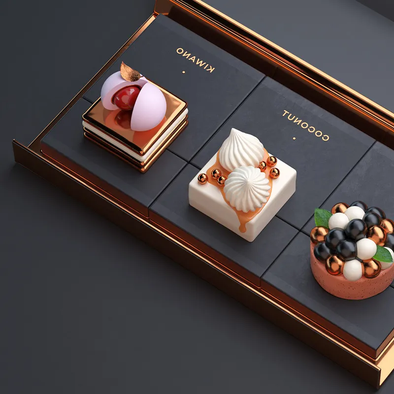 Caixa de pedaços de chocolate ecológicos com logotipo de marca de luxo de alta qualidade e alta qualidade