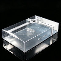 Boîte d'emballage en plastique transparent PVC PET PP pliable avec impression de logo personnalisé, boîte transparente pour l'emballage