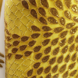 <span class=keywords><strong>Marimekko</strong></span> Guipure ผ้าทูลปักลูกปัดสีขาว,ผ้าลูกไม้สำหรับเจ้าสาวแวววาวสำหรับชุดแต่งงาน - Product Image 4