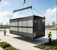 Maison conteneur pliable à installation rapide, bâtiment préfabriqué portable pour chambre, bureau à domicile, école