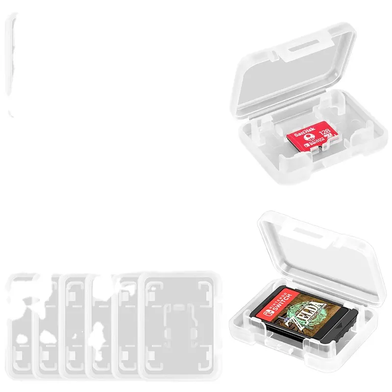 Per Nintendo Switch Game Case a cartuccia singola OLED TF portaoggetti interruttore Lite protettivo accessorio per scatola trasparente