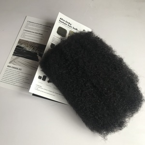 Cheveux humains afro crépus non traités à 100% pour tresses africaines, mèches, greffe - Product Image 6