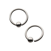 Anneaux de perçage hypoallergéniques Gaby en titane ASTM-F136 et en niobium ASTM-F2384 pour l'oreille et le nez, anneaux captifs pour cartilage