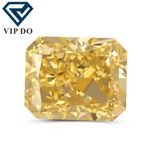 Leuchtend gelber Moissanit lose Diamanten im Strahlend schliff VVS1 Moissanit Preis pro Karat mit GRA-Zertifikat