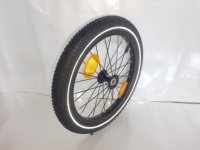 Haute qualité 16x1.75 roue en alliage d'aluminium pour remorque poussette pour animaux de compagnie 10 16 20 pouces roue à rayons bandes réfléchissantes nouvel état