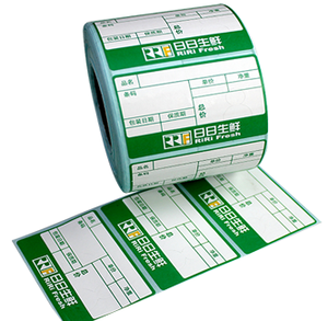 Color Customizable Thermal Transfer Shipping Labels 120x60mm & 150x70mm Semi-Gloss Coated Adhesive Sticker <b>Rolls</b> - Product Image 4