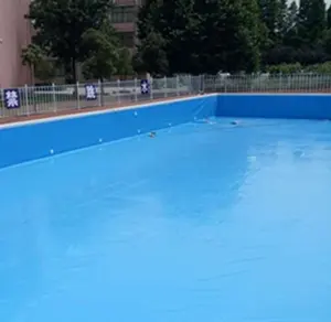 Revêtement de piscine en PVC bleu, haute qualité, revêtement de bassin