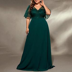 <span class=keywords><strong>Vestido</strong></span> de Noche Nuevo para Mujer, Tallas L-4XL, <span class=keywords><strong>Azul</strong></span> <span class=keywords><strong>Marino</strong></span>, <span class=keywords><strong>Vestido</strong></span> para Fiesta Anual de Anfitriona - Product Image 4