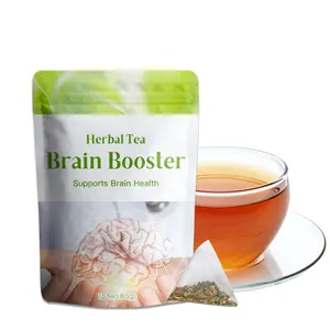 OEM natural herbal blend tea supports brain health focus&memory brain booster tea