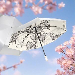 Mini 8K Titanium Silver Coating <b>Umbrella</b> 5 Folding <b>Umbrella</b> Ultraviolet-proof Outdoor Travel Portable Compact <b>Umbrellas</b> - Product Image 5