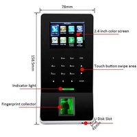ZKT F22 Software libre Seguridad inteligente ZK Wifi Biométrico Huella digital Cerradura de puerta Control DE ACCESO Tiempo Asistencia Lector Máquina
