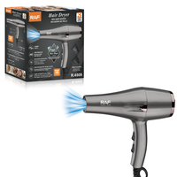 Sèche-cheveux RAF R.4509 1200W, matériau ABS, 15000 tr/min, protection contre la surchauffe, faible bruit, design léger
