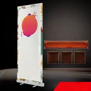 منصة عرض داخلية خفيفة الوزن صديقة للبيئة بإطار فولاذي، لافتة قابلة للطي سهلة التركيب بدون أدوات - Product Image 2