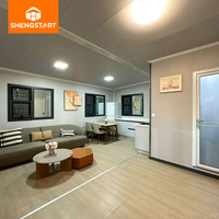 Terrassen-erweiterbares Luxus-Containerhaus: Modernes Tiny Home, bezugsfertig, Hotel, wasserdicht, Fertighaus, Resort, faltbares Wohnzimmer/Schlafzimmer