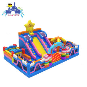 Enfants gonflables sautant <span class=keywords><strong>le</strong></span> parc gonflable de videur de terrain de jeu de château - Product Image 3