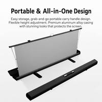 Nouveauté : Écran de projection 80 pouces 16:9 Cinema ALR en tissu PVC SHENGMU SL-01 3D 8K avec cadre en alliage d'aluminium et conception à tensionnement par languettes