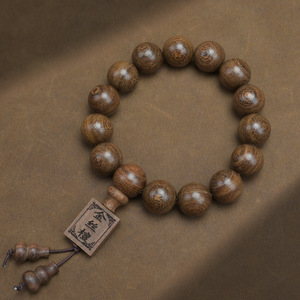 Collana e Bracciale con Perle di Legno di Sandalo 6mm 8mm, Gioielli Buddisti per Preghiera, Regalo Unisex - Product Image 4