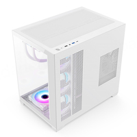 Boîtier d'ordinateur de jeu ATX Full Tower avec fenêtre en verre trempé, construction en acier, haute qualité, PC gamer standard ATX, alimentation 3 USB