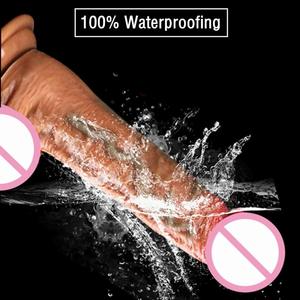 Kadınlar için yapay Penis vibratör gerçek cilt ve duygu kadın mastürbasyon horoz seks oyuncakları büyük Penis - Product Image 3