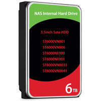 Disque dur NAS Iron WolfPro 6 To ST6000NE000 HDD SSD 256 Mo Original Neuf pour Serveur de Bureau ST6000VN001 Disque Dur Interne SATA 3,5 pouces
