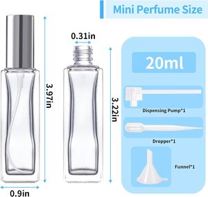 30ml 50ml 1oz <b>Empty</b> Cosmetic Fancy Perfume <b>Bottle</b> square Shape Glass <b>Spray</b> <b>Bottle</b> with Gold Top - Product Image 3