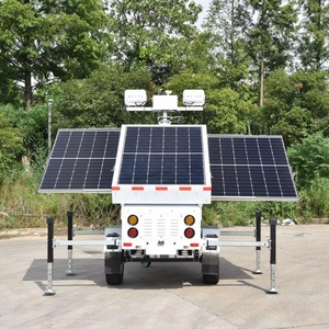 Solar 5 Sections 7m Hydraulic Mast <b>Light</b> Plants Tralier Road <b>Work</b> <b>Led</b> Tower UST900 Solar Powered <b>Light</b> Tower UST900 - Product Image 4