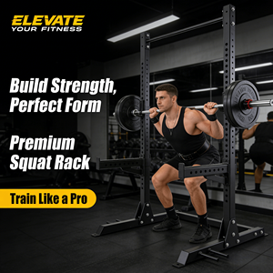 Rack Professionale in Acciaio per Squat e Powerlifting, Attrezzatura per Allenamento di Forza con Funzioni di Sicurezza per <span class=keywords><strong>Palestra</strong></span> Domestica - Product Image 3