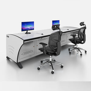 Scrivania in acciaio in stile moderno Lysin 2 cassetti per Monitor Console centrale spazi commerciali (ufficio scolastico)-<span class=keywords><strong>Design</strong></span> multifunzione - Product Image 3