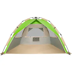 Tienda de playa emergente para 4/5 personas, toldo de refugio solar de fácil configuración para exteriores con protección UV UPF 50 + con bolsa de transporte