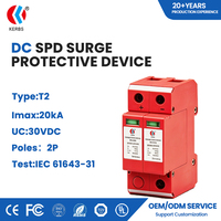 Dispositif de protection contre les surtensions DC SPD 20kA 12V 24V 48V, protection contre les surtensions DC pour système solaire photovoltaïque, équipement de protection contre la foudre