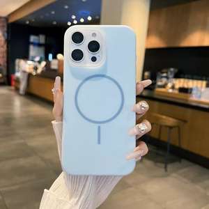 Top Qualité <span class=keywords><strong>Forte</strong></span> Magnétique N52 2500 Téléphone Shell <span class=keywords><strong>Gelée</strong></span> Liquide Silicone pour iPhone 15 16 Pro Max Cas Magnétique 17 Air Téléphone Cas - Product Image 5