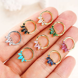 Toposh 925 Argent Hight Segment Anneaux Ouvert <span class=keywords><strong>Petit</strong></span> Septum Piercing Nez Boucles D'oreilles <span class=keywords><strong>Helix</strong></span> Body Piercing <span class=keywords><strong>anneau</strong></span> de nez - Product Image 2